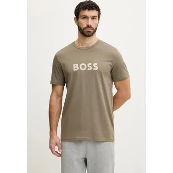 Bavlněné tričko BOSS T-Shirt RN černá barva, 50491706 88X, vel. L