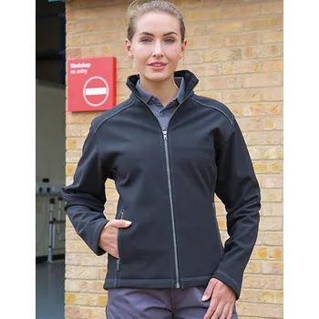 Pánská softshellová bunda Result WORK-GUARD Dámská softshellová bunda Treble Stitch Barva: Černá, Velikost: L G_RT455F