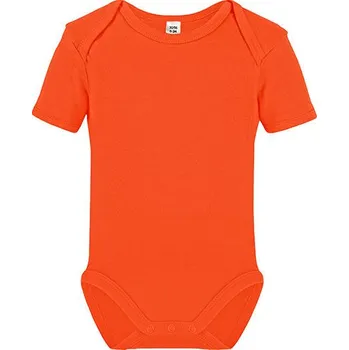 Kojenecký body Link Kids Wear Dětské body s krátkým rukávem Barva: orange, Velikost: 74-80 G_X940