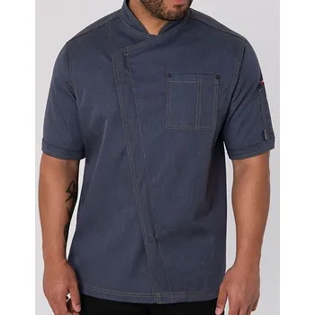 Gastro oděv Le Chef Unisex asymetrická bunda Barva: Indigo, Velikost: XS G_LF129