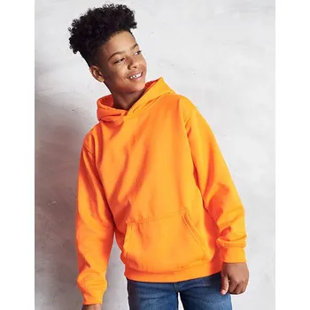 Dívčí mikina Just Hoods Dětská elektrická mikina s kapucí Barva: Růžová, Velikost: 5/6 (S) G_JH004K