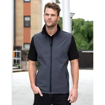 Pánská vesta Result Core Pánská softshellová zateplovací vesta a s potiskovatelnou vnitřní částí z recyklovaného fleecu Barva: Bílá, Velikost: XXL G_RT232