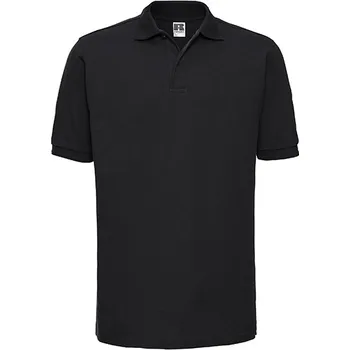 Pánské tričko Russell Odolné polo pro dospělé Barva: black, Velikost: 5XL G_Z599