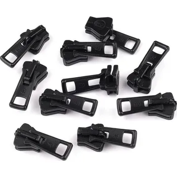 Zip Jezdec ke kostěným zipům 5 mm ALFA 5 ks - 6 černý