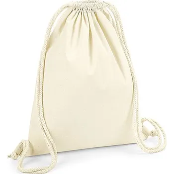 Městský batoh Westford Mill Gymsac z organické bavlny Premium Barva: Natural, Velikost: 37 x 46 cm G_WM260