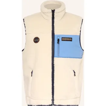 Pánská bunda Napapijri Pánská Plyšová Vesta Yupik V, krémová, 50