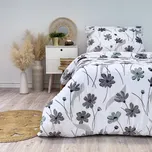 Ložní povlečení mikroflanel Gabriela (LS386), 140 x 200 + 90 x 70, Zip