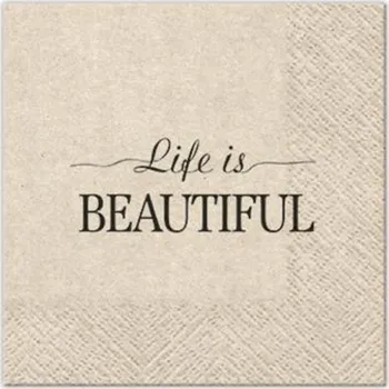 Papírový ubrousek EKO Ubrousky na dekupáž Beautiful Life - 1 ks