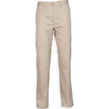 Pánské kalhoty Henbury Dámské 65/35 Poly/Bavlna Chino Barva: Stone, Velikost: 18/XXL(46)/31 G_W641