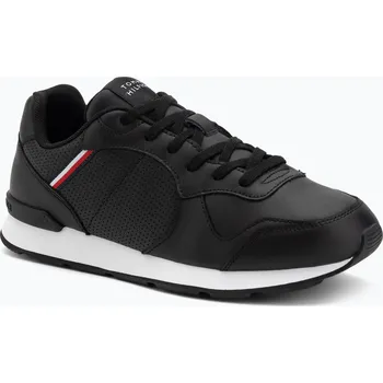 Pánská obuv Pánské boty Tommy Hilfiger Runner Icon Leather black