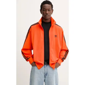 Pánská mikina Mikina adidas Originals Firebird pánská, oranžová barva, s aplikací, JY1348 22X, vel. XL