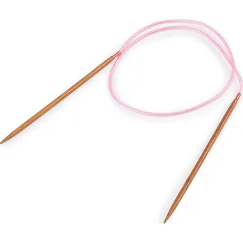 Kruhové jehlice bambusové č. 2-8 - 10 (4,5 mm) bambus tmavý