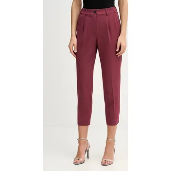 Dámské kalhoty Kalhoty Sisley 4KVXL5CM7 burgundské 93X, vel. 36
