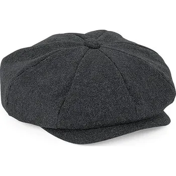 Čepice Beechfield Chlapecká čepice Melton Wool Baker Barva: Charcoal Marl, Velikost: S/M G_CB629