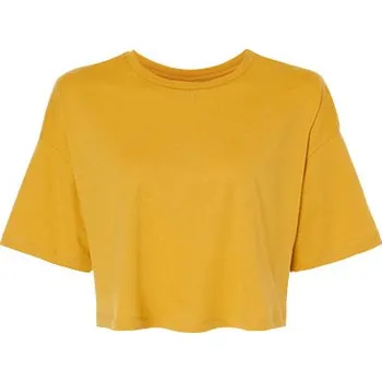 Dámské tričko Bella Dámské tričko Crop Tee Barva: Mustard, Velikost: S G_BL6482