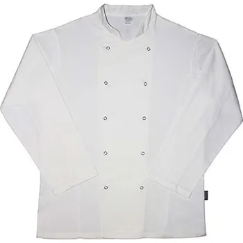 Gastro oděv Dennys London Unisex kuchařská bunda s dlouhým rukávem Barva: white, Velikost: XXS G_DL900