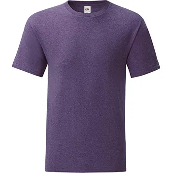 Pánské tričko Fruit of the Loom Tričko Ikonic Barva: Heather Purple, Velikost: XXL G_F130