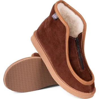 Dámské pantofle Teplé vlněné bačkory na zip, zimní Pantofle, horský styl, velikosti 36-46 LIGPOLL