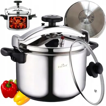 Tlakový hrnec Tlakový Hrnec Zilner 9 l stříbrný