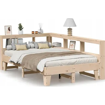 Postel Dvojlůžková dřevěná postel VidaXL 140x190 borovice