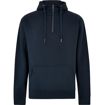 Pánská mikina Kustom Kit Mikina s kapucí Regular Fit se 1/4 zipem Barva: navy, Velikost: M G_K336