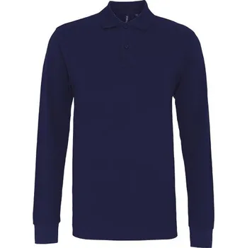 Asquith & Fox Pánské klasické střihové polo s dlouhým rukávem Barva: navy, Velikost: XL G_AQ030