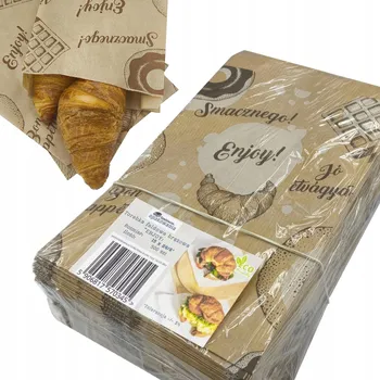 Obraz Papírové sáčky hnědé "Enjoy" na svačinu 180x330 Sada 500 ks