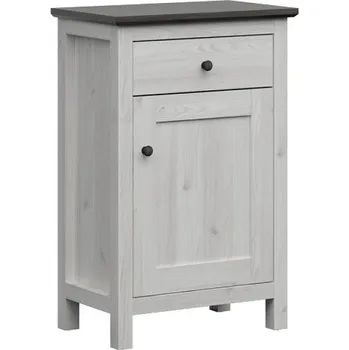 Komoda HESEN komoda KOM1D1S/10/7, modřín sibiu světlý/borovice larico 66x101x41 (SxVxH)