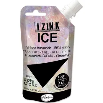 Speciální výtvarná barva Aladine Izink Ice Efektová barva Black 80 ml 1 ks