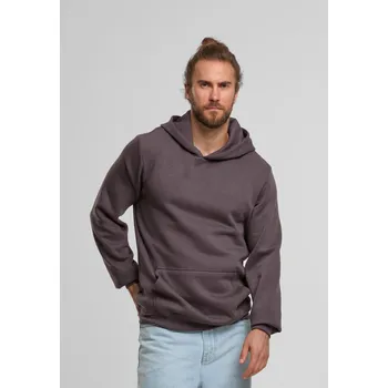 Pánské oblečení Urban Classics Pánská mikina s kapucí Semious hnědá M