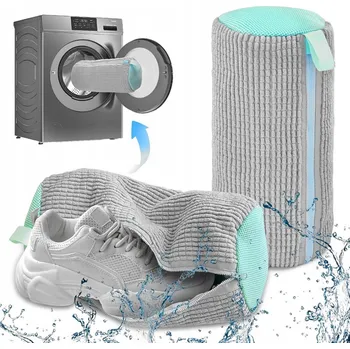 Obraz 2x Sáček na praní obuvi v pračce, na tenisky, s čisticími kuličkami 360°