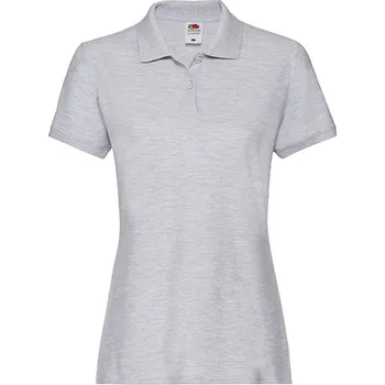 Fruit of the Loom Dámské Premium Polo Barva: heather grey, Velikost: M G_F520