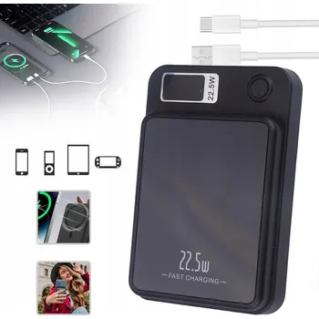 Powerbanka MAGNETICKÁ POWERBANKA, MALÁ, ALE VÝKONNÁ POWERBANKA 10000 MAH, MAGNETICKÁ BATERIE