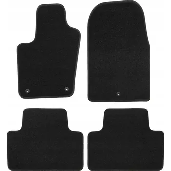 autokoberec Premium Black Velurové Autokoberce Pro Jeep Grand Cherokee 2011-2023 4ks