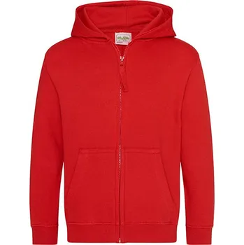 Chlapecká mikina Just Hoods Dětská Zoodie Barva: fire red, Velikost: 5/6 (S) G_JH050K