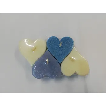 Svíčka Svíčka vonná z palmového vosku - sada 4 svíček srdíčko - č.4