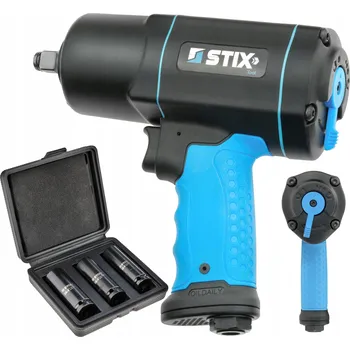 Pneumatický rázový utahovák 1700 Nm STIX STT-17 + Rázové hlavice 17/19/21 mm