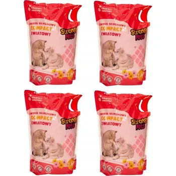 Silikonové stelivo květinová Strong Pets 7,6 l antibakteriální vysoce savá