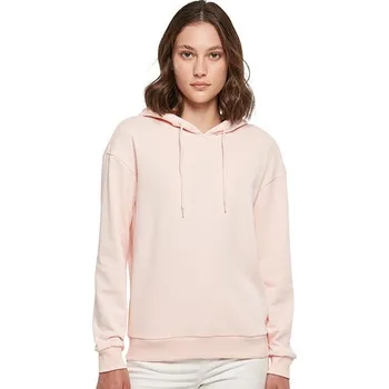 Dámská mikina Build Your Brand Dámské s kapucí pro každý den Barva: Růžová, Velikost: 5XL G_BY213