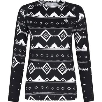 Dámské termoprádlo Dare 2B Exchange IIII DWU419 24/25 - black fairisle print / XL