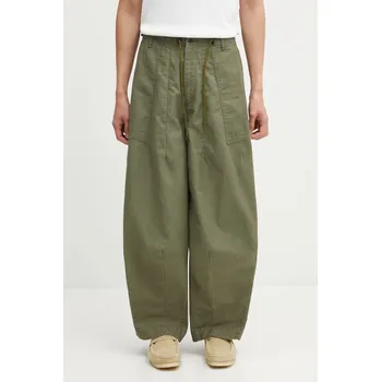 Pánské kalhoty Bavlněné kalhoty Needles H.D. Fatigue, L, zelená, 91X