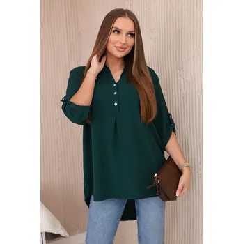 Dámská halenka Fashionweek Italská halenka vzdušná, elegantní K11817 Barva: Zelená, Velikost: Universal