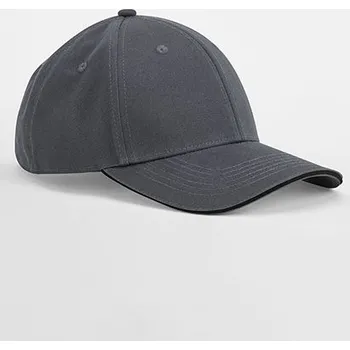 Módní doplněk Beechfield EarthAware® Classic Organic Cotton 6 Panel čepice - Sandwich Peak Barva: Graphite Grey, Velikost: One Size G_CB820C