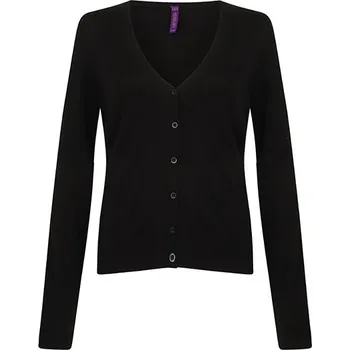 Dámský svetr Henbury Dámské lehký kardigan s výstřihem do V Barva: black, Velikost: XXS G_W726