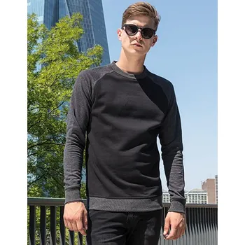 Pánská mikina Build Your Brand Raglan mikina bez kapuce Barva: Hnědá, Velikost: S G_BY076