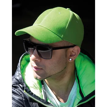 Čepice Result Headwear Nízkoprofilová čepice z broušené bavlny Memphis Barva: Limetková, Velikost: One Size G_RH81