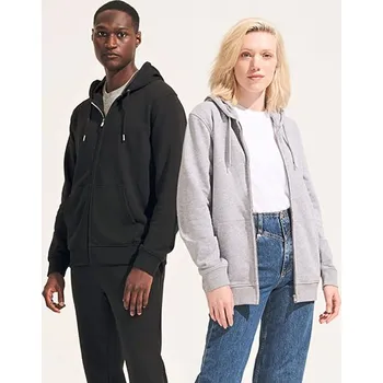 Pánská mikina SOL´S Unisex mikina Calipso s kapucí na zip Barva: Šedá, Velikost: XXL G_L04237