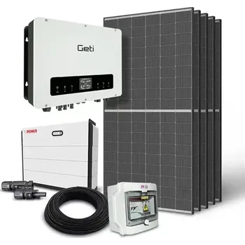 solární set Solární sestava ostrovní HV 2225W, Trina 445Wp x 5, baterie HV 10,24kWh, střídač HV Geti