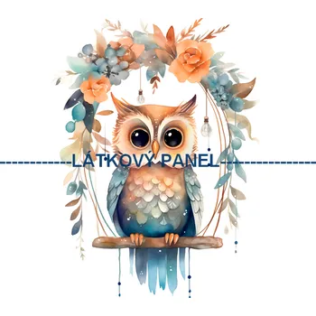 Látkový panel - Sovička - PT-52 Velikost: 35x35cm, Materiál: Úplet