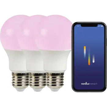 Žárovka NORDLUX Smart E27 Color 2200-6500+RGB set 3ks 806lm 2270052701